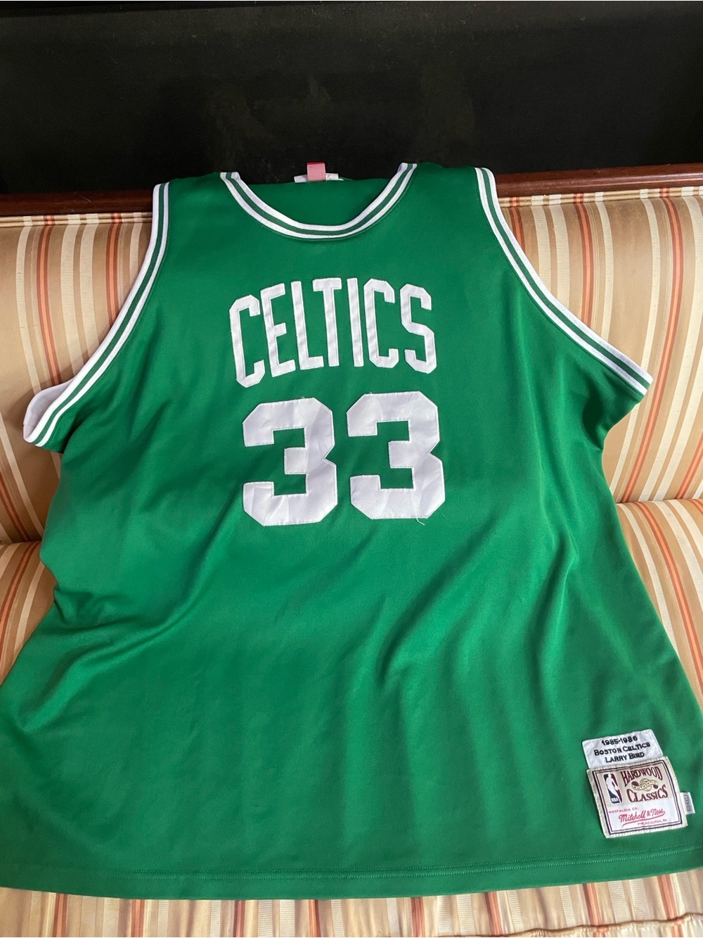 Larry Bird Green and White Celtics #33 Throwback Jersey